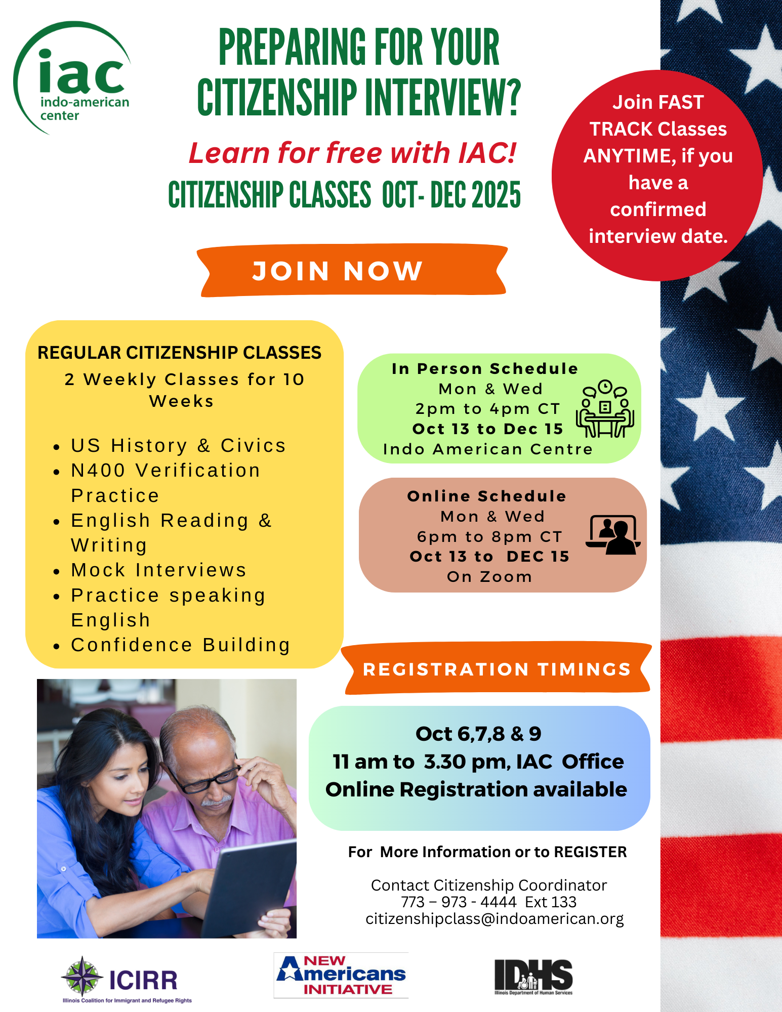 Citizenship Classes Winter Batch 2025